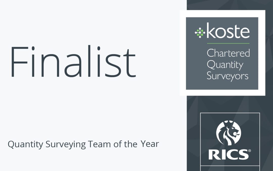RICS Finalist for Quantity Surveyor of the Year 2024