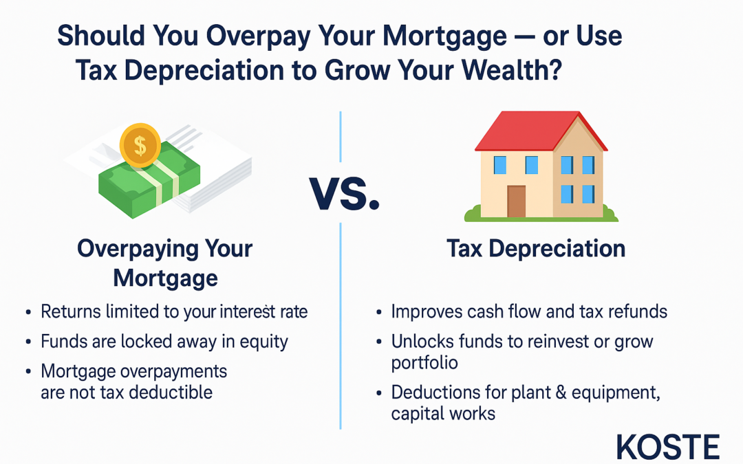 🏠Should You Overpay Your Mortgage — or Use Tax Depreciation to Grow Your Wealth?